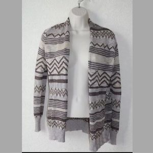 Maurices Cardigan Chevron And Stripes Womans Sz S